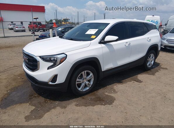 3GKALTEV0JL359259 2018 GMC TERRAIN Белый Передняя левая четверть