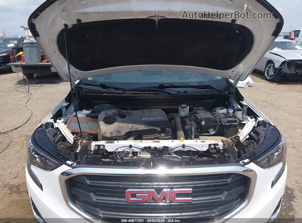 3GKALTEV0JL359259 2018 GMC TERRAIN Белый Вид сзади