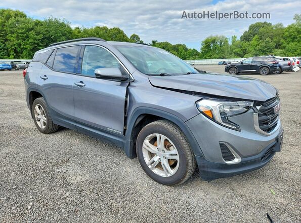 3GKALTEV0KL104449 2019 GMC TERRAIN Gray Front right