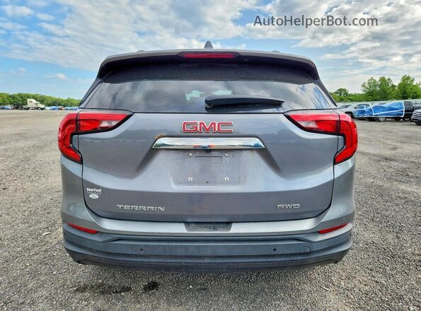3GKALTEV0KL104449 2019 GMC TERRAIN Gray Rear view