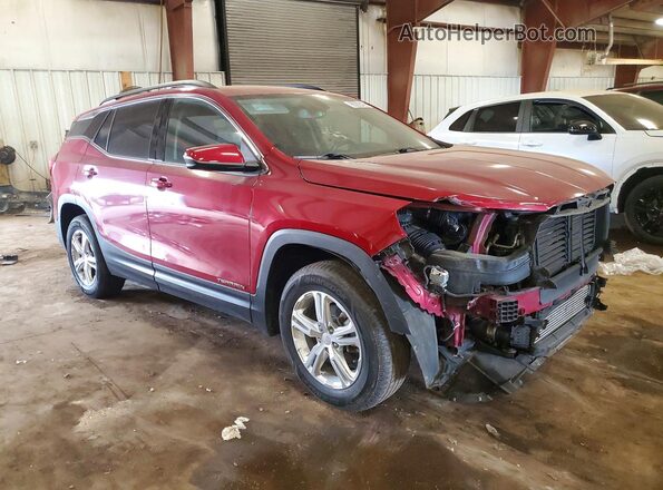3GKALTEV0KL180754 2019 GMC TERRAIN Burgundy წინა მარჯვენა