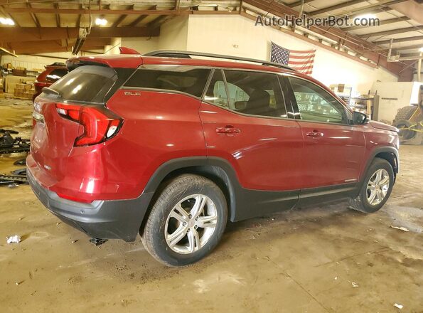 3GKALTEV0KL180754 2019 GMC TERRAIN Burgundy უკანა მარჯვენა