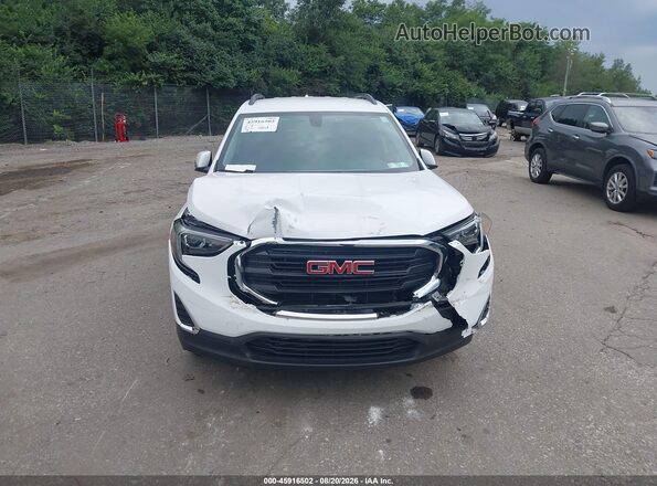 3GKALTEV0KL309284 2019 GMC TERRAIN Белый Вид щитка приборов