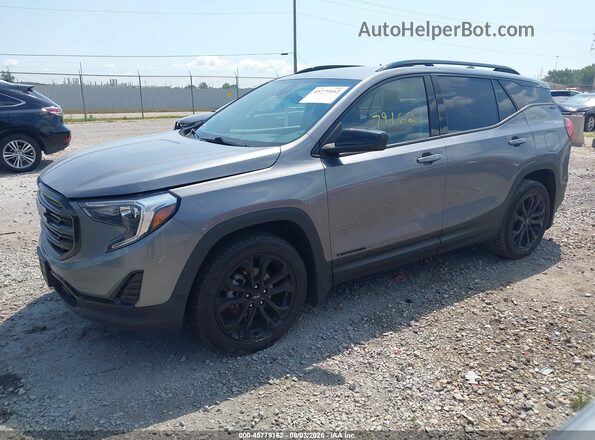 3GKALTEV0ML353546 2021 GMC TERRAIN Gray Vista tres cuartos delantera izquierda