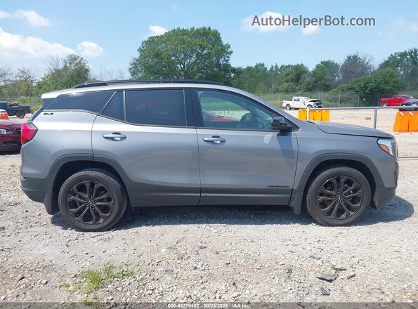3GKALTEV0ML353546 2021 GMC TERRAIN Gray Vista interior trasera