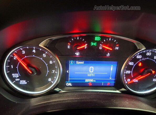 3GKALTEV0NL284200 2022 GMC TERRAIN White Instrument cluster view