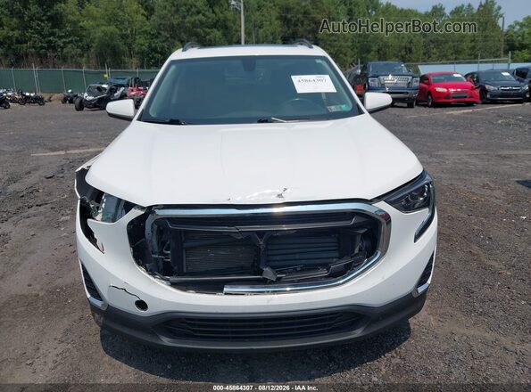 3GKALTEV1JL276455 2018 GMC TERRAIN Белый Вид щитка приборов