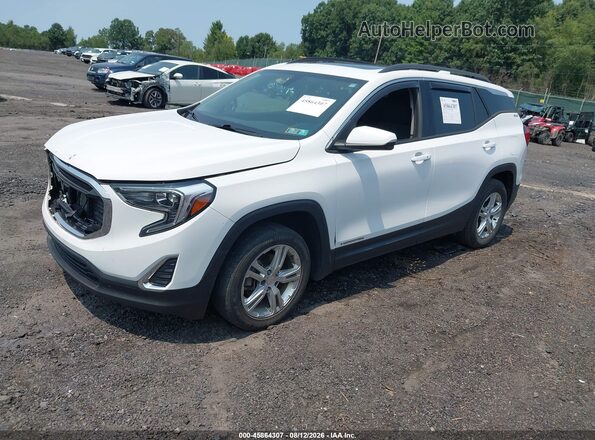 3GKALTEV1JL276455 2018 GMC TERRAIN Белый Передняя левая четверть