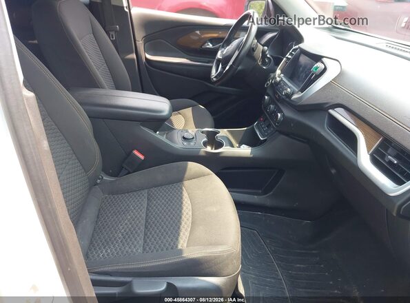 3GKALTEV1JL276455 2018 GMC TERRAIN Белый Вид салона спереди