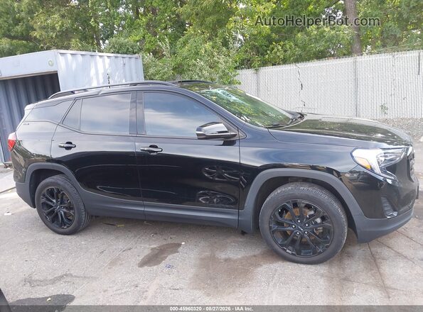 3GKALTEV1LL344269 2020 GMC TERRAIN Black უკანა სალონის ხედი