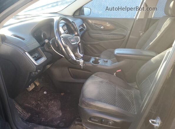 3GKALTEV2KL112956 2019 GMC TERRAIN Black Widok wnętrza z przodu