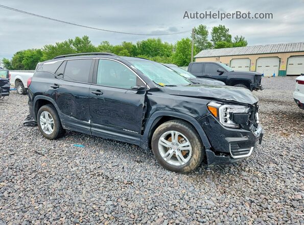 3GKALTEV2NL252879 2022 GMC TERRAIN Черный Вид спереди