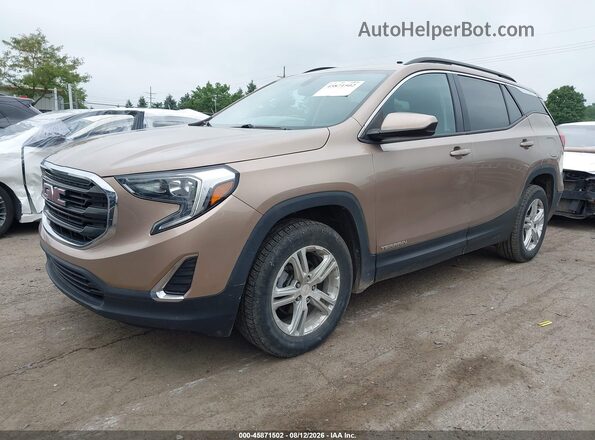 3GKALTEV3JL312792 2018 GMC TERRAIN Brown Vista tres cuartos delantera izquierda