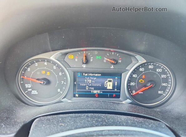 3GKALTEV3KL217277 2019 GMC TERRAIN White Vista del cuadro de instrumentos