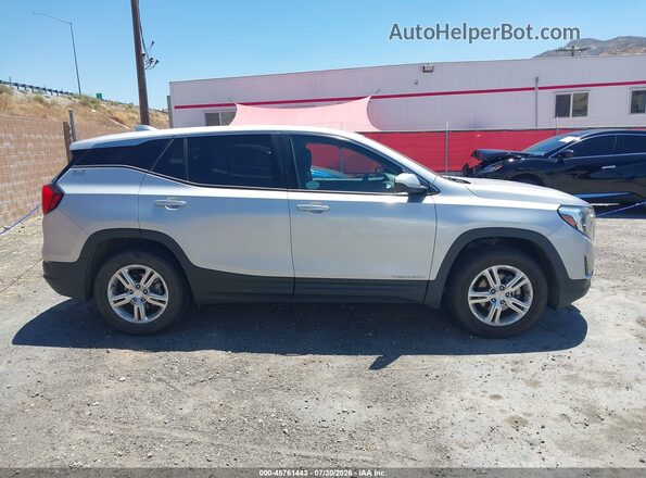 3GKALTEV4JL333845 2018 GMC TERRAIN Silver უკანა სალონის ხედი