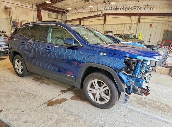 3GKALTEV5LL245339 2020 GMC TERRAIN Синий Передняя правая четверть