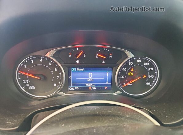 3GKALTEV5LL245339 2020 GMC TERRAIN Синий Вид щитка приборов
