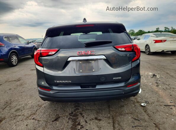 3GKALTEV6JL213660 2018 GMC TERRAIN Black Вид ззаду