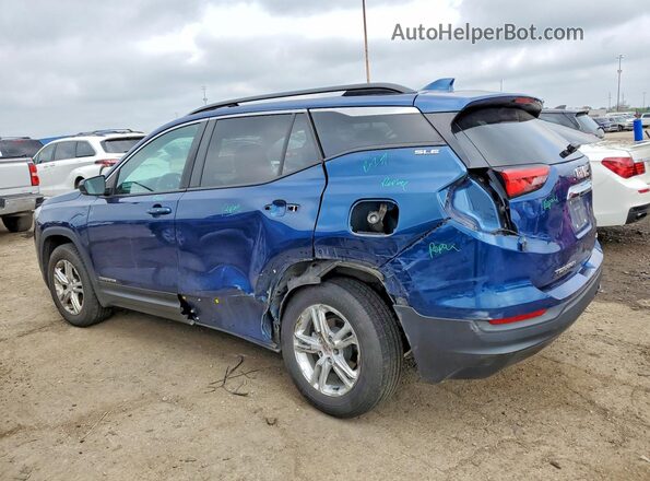 3GKALTEV6ML384915 2021 GMC TERRAIN Синий Задняя левая четверть
