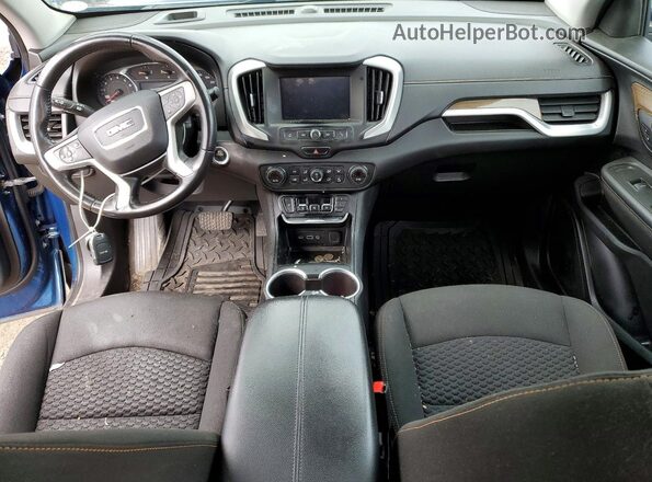 3GKALTEV6ML384915 2021 GMC TERRAIN Синий Вид панели приборов