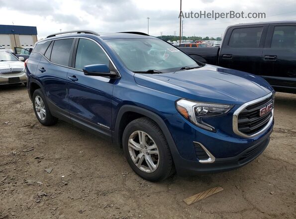 3GKALTEV6ML384915 2021 GMC TERRAIN Синий Передняя правая четверть