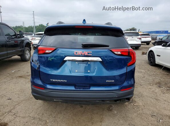 3GKALTEV6ML384915 2021 GMC TERRAIN Синий Вид сзади