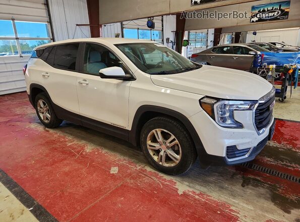 3GKALTEV6NL245224 2022 GMC TERRAIN White Przód prawy