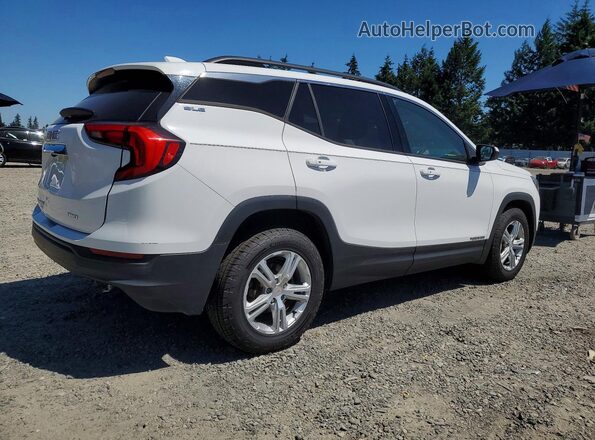 3GKALTEV7JL410367 2018 GMC TERRAIN Белый Задняя правая четверть