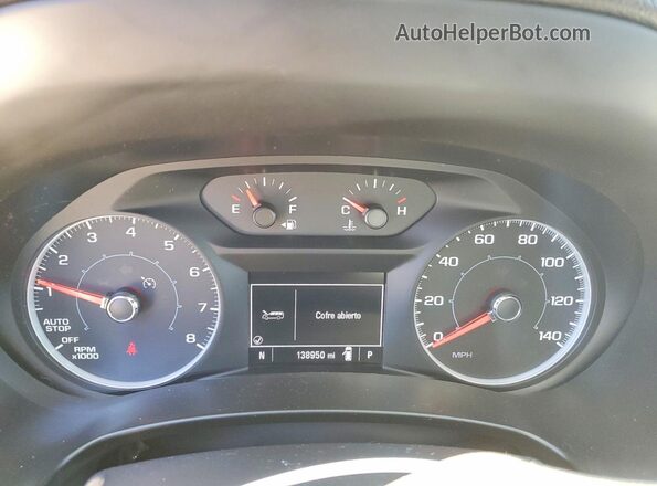 3GKALTEV7JL410367 2018 GMC TERRAIN Белый Вид щитка приборов
