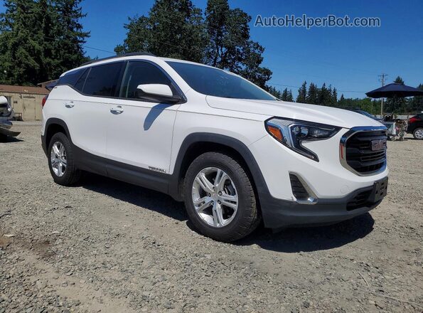 3GKALTEV7JL410367 2018 GMC TERRAIN Белый Передняя правая четверть