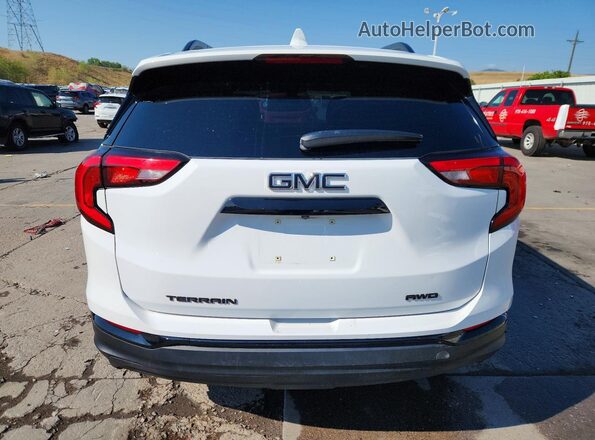 3GKALTEV7LL331736 2020 GMC TERRAIN Белый Вид сзади