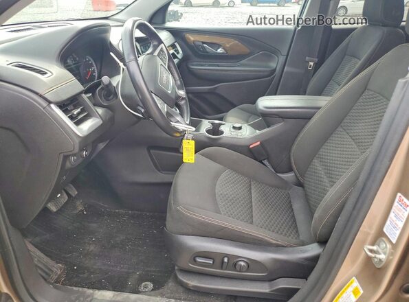3GKALTEV8JL262956 2018 GMC TERRAIN Желто-коричневый Вид салона спереди