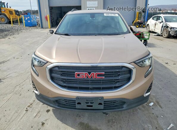 3GKALTEV8JL262956 2018 GMC TERRAIN Желто-коричневый Вид спереди