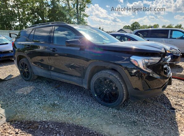 3GKALTEV8ML352368 2021 GMC TERRAIN Черный Передняя правая четверть