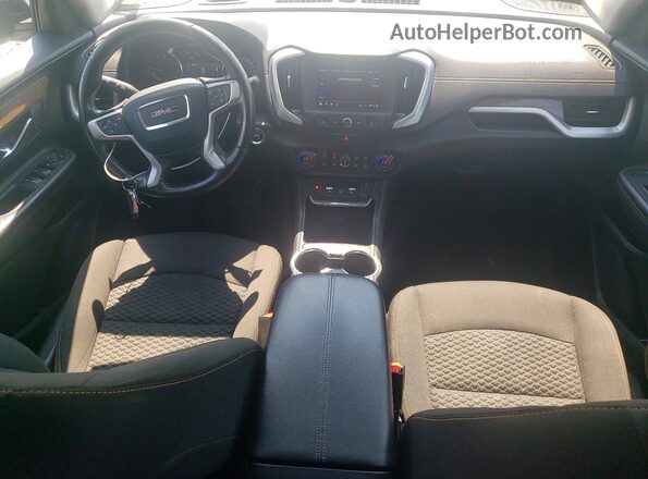 3GKALTEV8ML367775 2021 GMC TERRAIN White Առջևի վահանակի տեսք