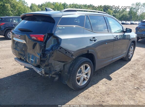 3GKALTEV9JL325384 2018 GMC TERRAIN Серый Задняя правая четверть