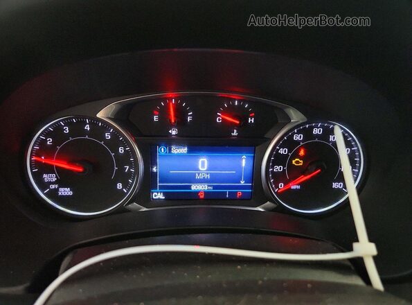 3GKALTEV9KL351985 2019 GMC TERRAIN Brown Vista del cuadro de instrumentos