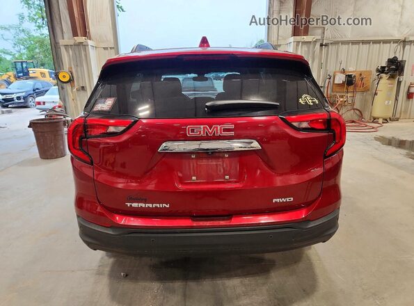 3GKALTEV9LL192127 2020 GMC TERRAIN Бордовый Вид сзади