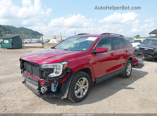 3GKALTEV9NL146199 2022 GMC TERRAIN Red წინა მარცხენა ხედი სამი მეოთხედიდან