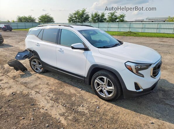 3GKALTEX0JL122322 2018 GMC TERRAIN White Delantero derecho