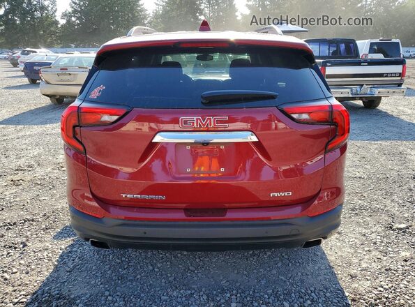 3GKALTEX8KL101798 2019 GMC TERRAIN Red Հետևի տեսք