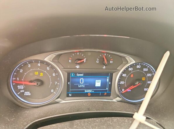 3GKALTEX9JL164682 2018 GMC TERRAIN Gray Widok zestawu wskaźników