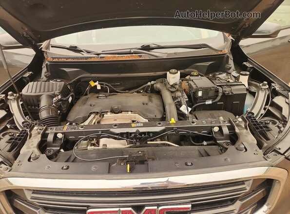 3GKALTEX9JL164682 2018 GMC TERRAIN Gray Widok komory silnika
