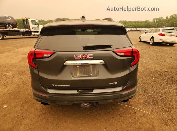 3GKALTEX9JL164682 2018 GMC TERRAIN Gray Widok z tyłu