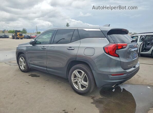 3GKALTEXXJL128371 2018 GMC TERRAIN Silver Trasero izquierdo