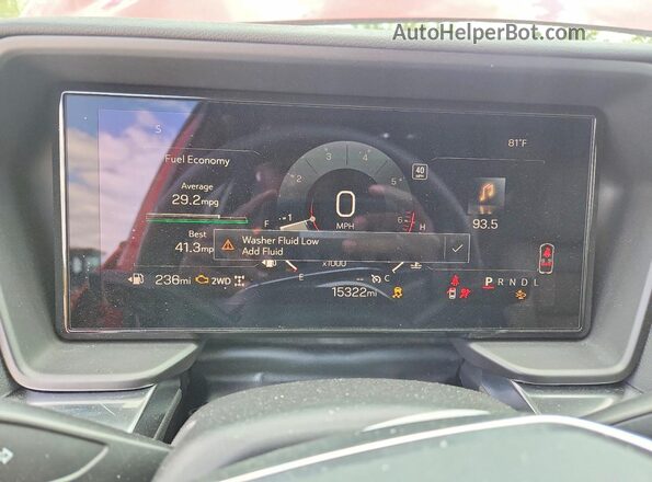 3GKALUEG0TL172257 2026 GMC TERRAIN Red Instrument cluster view
