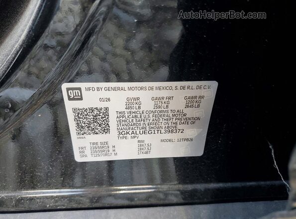 3GKALUEG1TL398372 2026 GMC TERRAIN Black Widok komory silnika