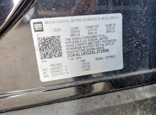 3GKALUEG2SL272956 2025 GMC TERRAIN Black 360 interior view