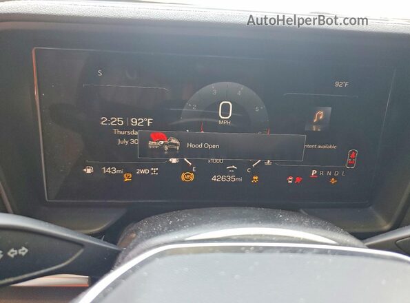 3GKALUEG3SL272335 2025 GMC TERRAIN Red ხელსაწყოთა პანელის ხედი