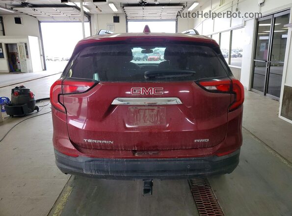 3GKALUEU0JL195296 2018 GMC TERRAIN Red Widok z tyłu